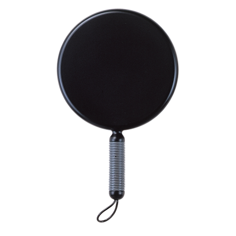 Y-1203 ハンドミラー ブラック 1枚(ご注文単位1枚)【直送品】