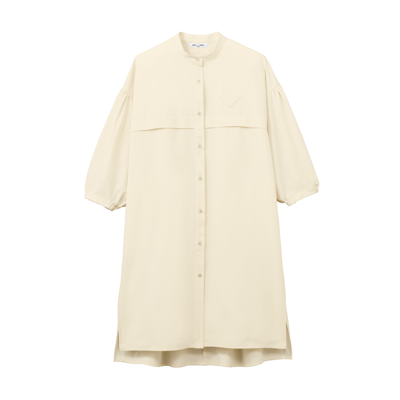 ティーエッチエス ロングシャツ六分袖 AS8902 ベージュ M 1枚/袋（ご注文単位1袋）【直送品】