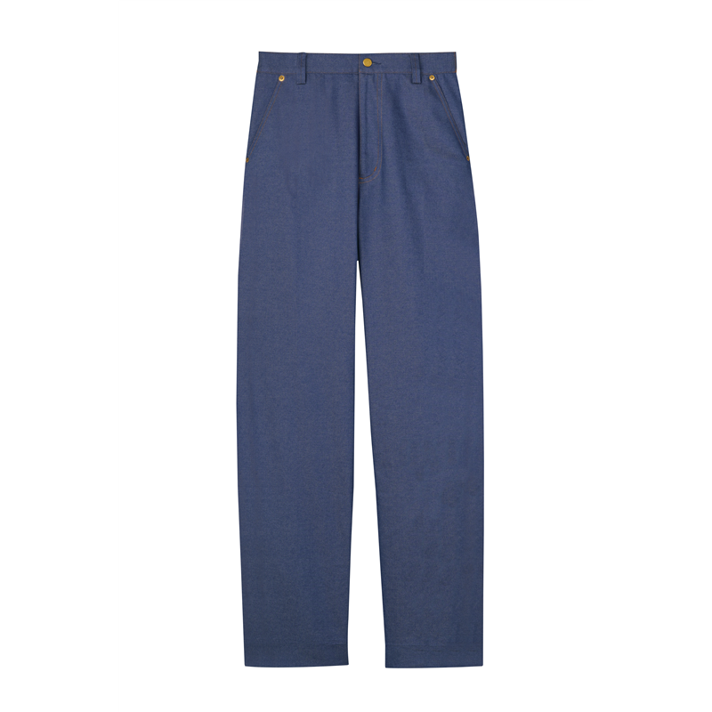 ティーエッチエス カラーデニムパンツ RW0007 ネイビー L 1枚/袋（ご注文単位1袋）【直送品】