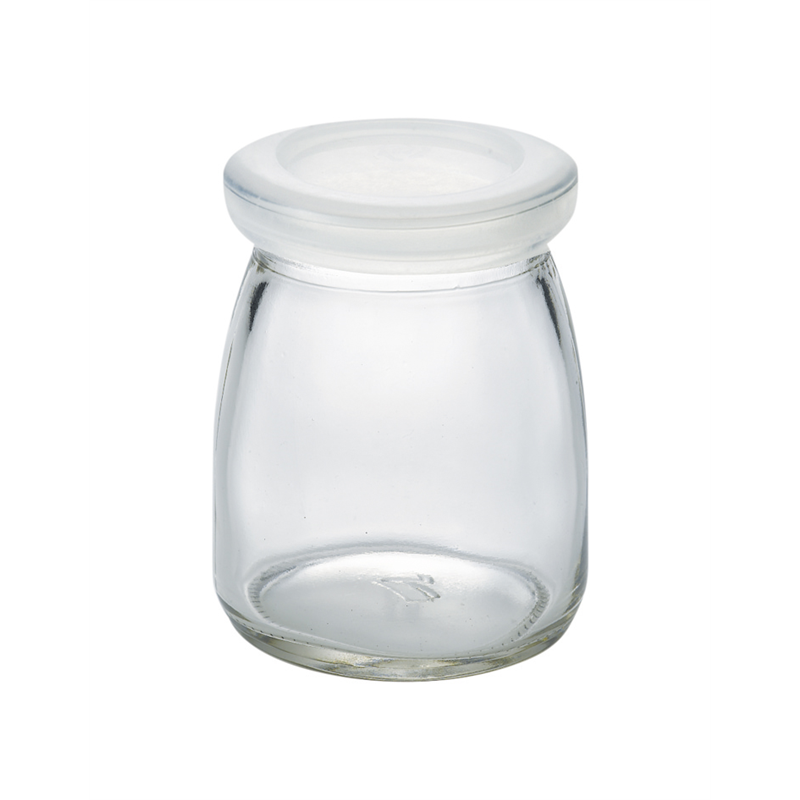 イナップ ガラスヨーグルト瓶 ふた付 120個/箱(ご注単位3箱)【直送品】