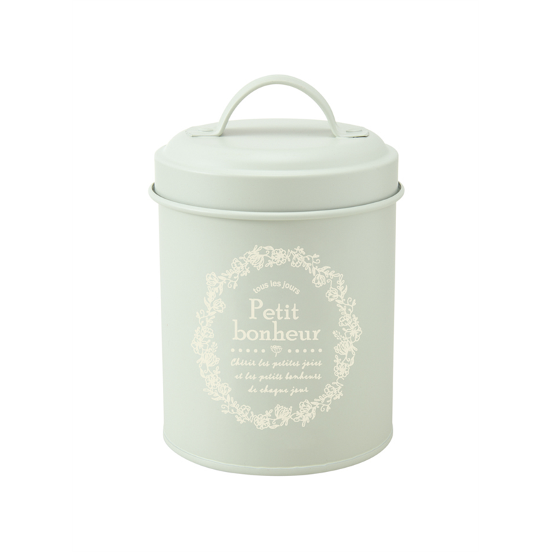 イナップ キャニスター缶 ラウンドグリーン 12個/箱(ご注単位4箱)【直送品】