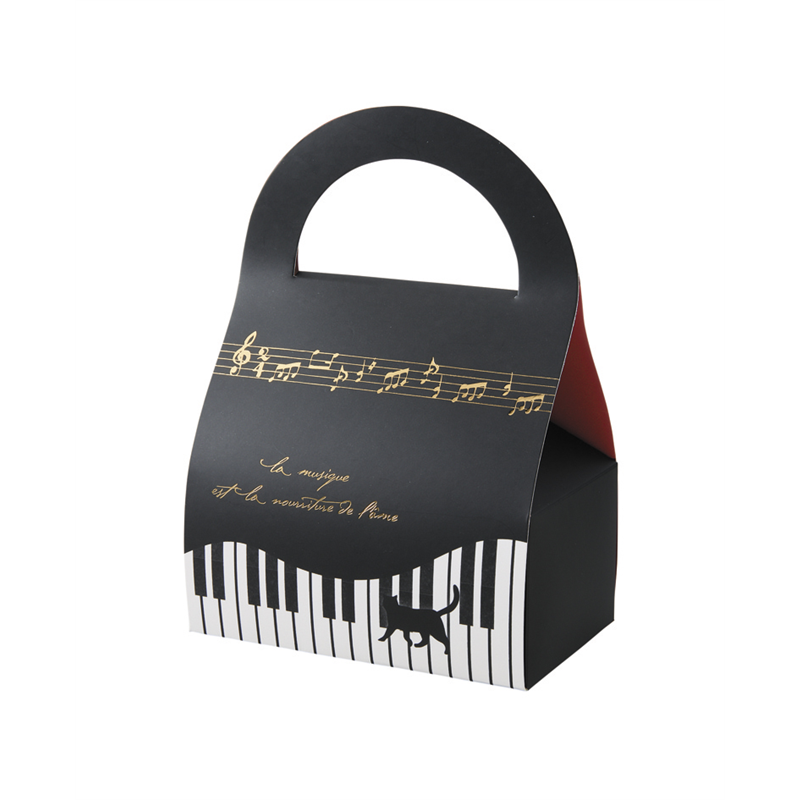 イナップ ピアノ柄ハンドル付きボックス 30個/袋（ご注単位4袋）【直送品】