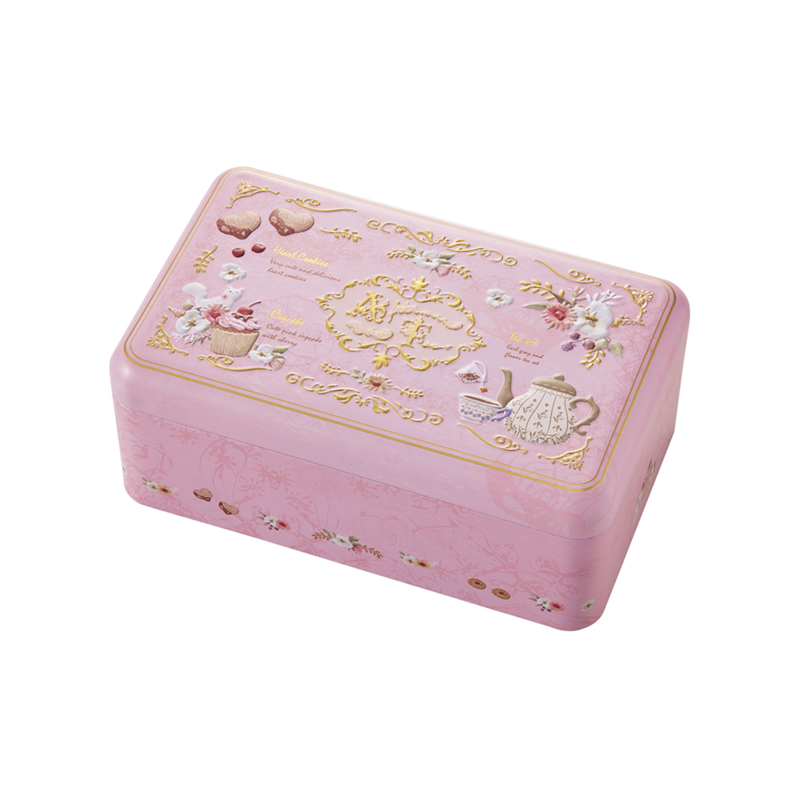 イナップ ピンクアフタヌーンティーブリキ缶 12個/箱(ご注単位4箱)【直送品】
