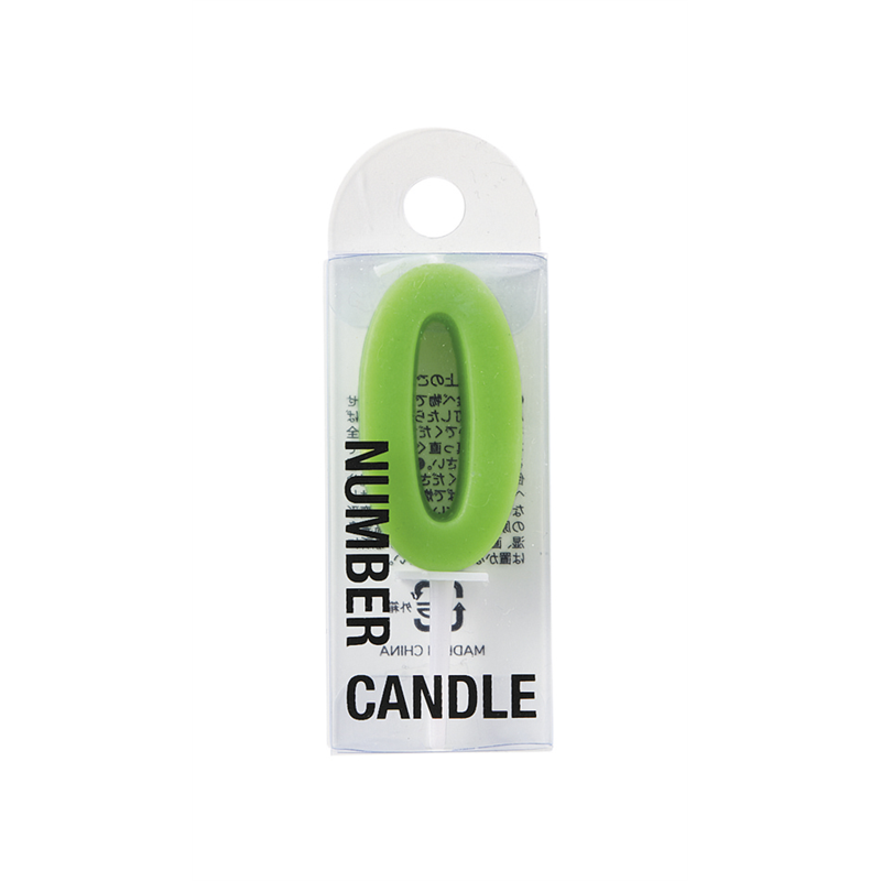 イナップ カラフルナンバーキャンドル 0 20個/箱(ご注単位12箱)【直送品】