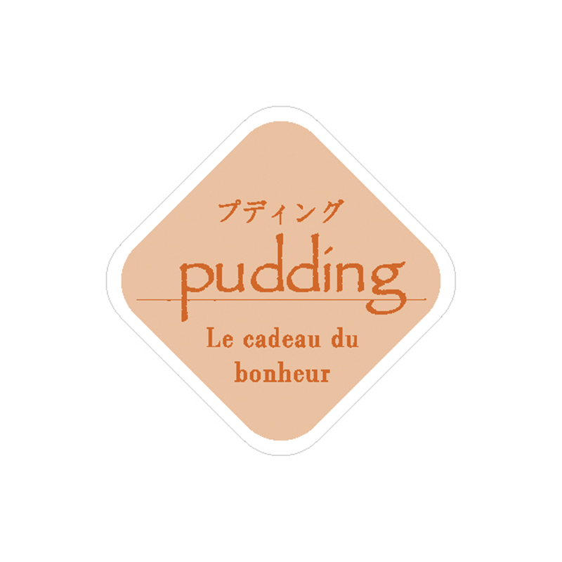 イナップ 品名シール プディング 200枚/パック（ご注単位25パック）【直送品】