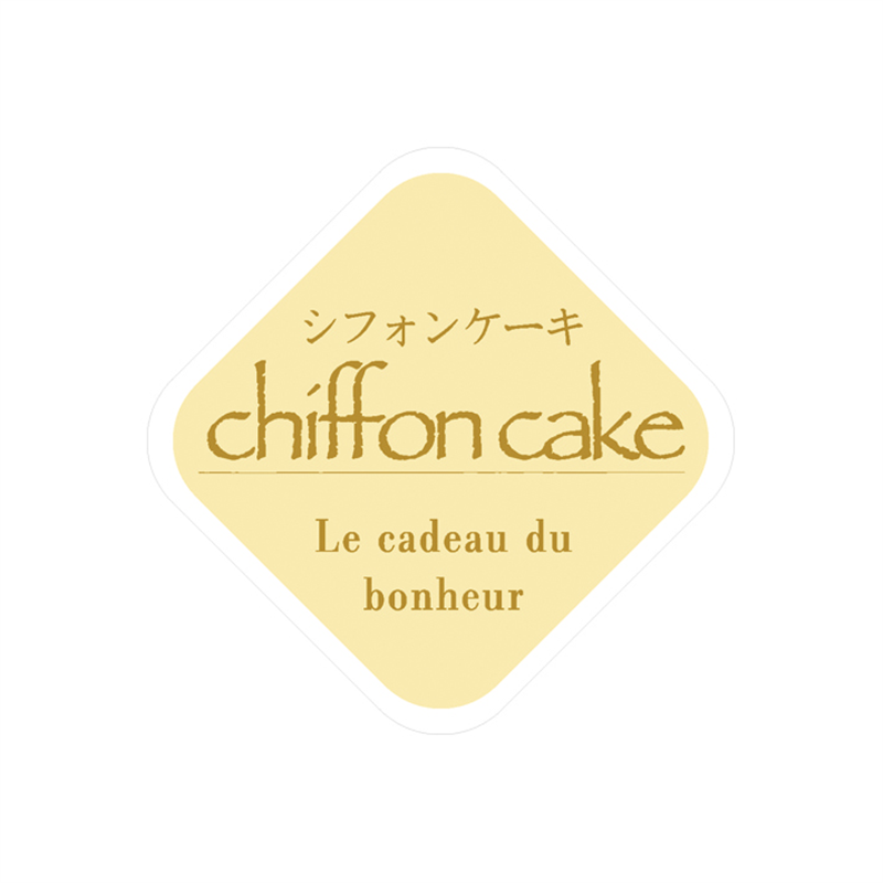 イナップ 品名シール シフォンケーキ 200枚/パック（ご注単位25パック）【直送品】