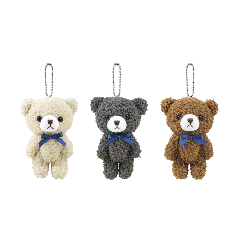 イナップ テディベアマスコット 3色アソート  21個/袋（ご注単位4袋）【直送品】