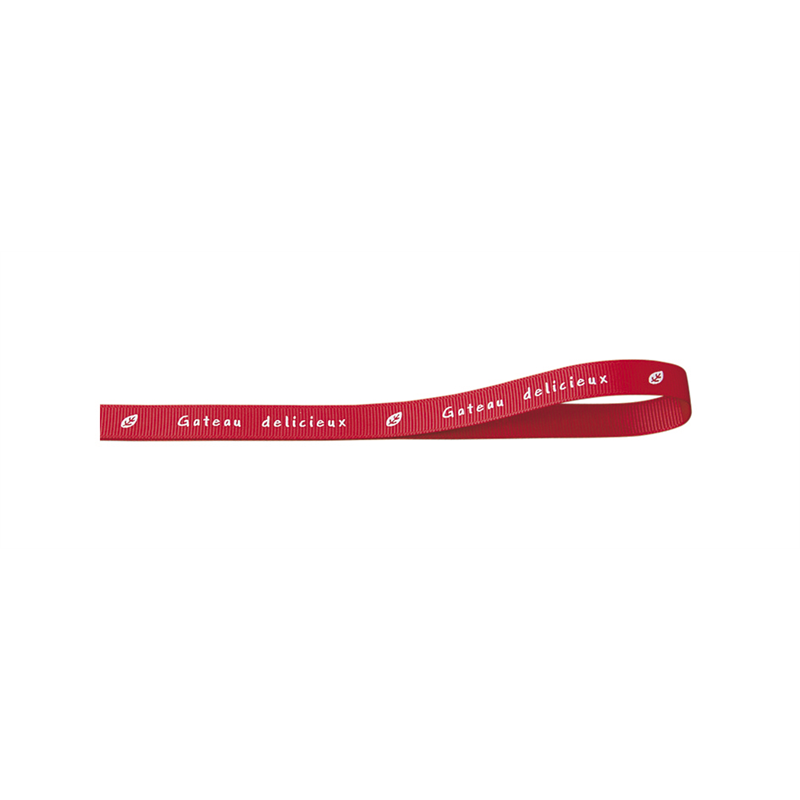 イナップ 12.6mmナチュラルレッドリボン 1巻(ご注単位6巻)【直送品】