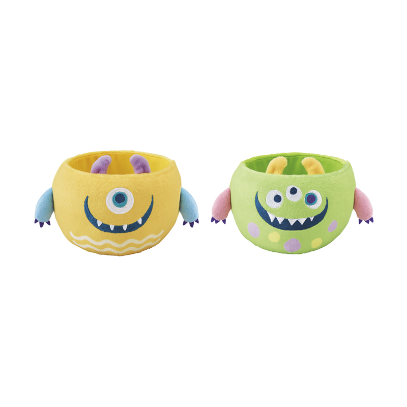 イナップ カラフルモンスターボアバスケット 2柄アソート 1個（ご注文単位36個）【直送品】