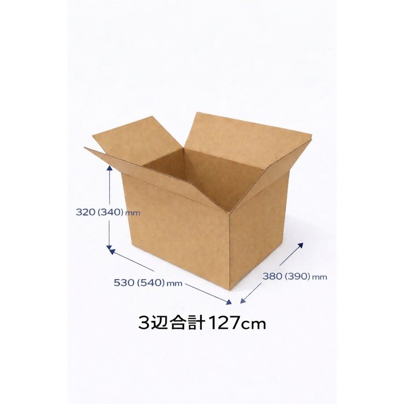 無地ダンボール SA底面B3 2LサイズNo.1 1枚（ご注文単位10枚)【直送品】