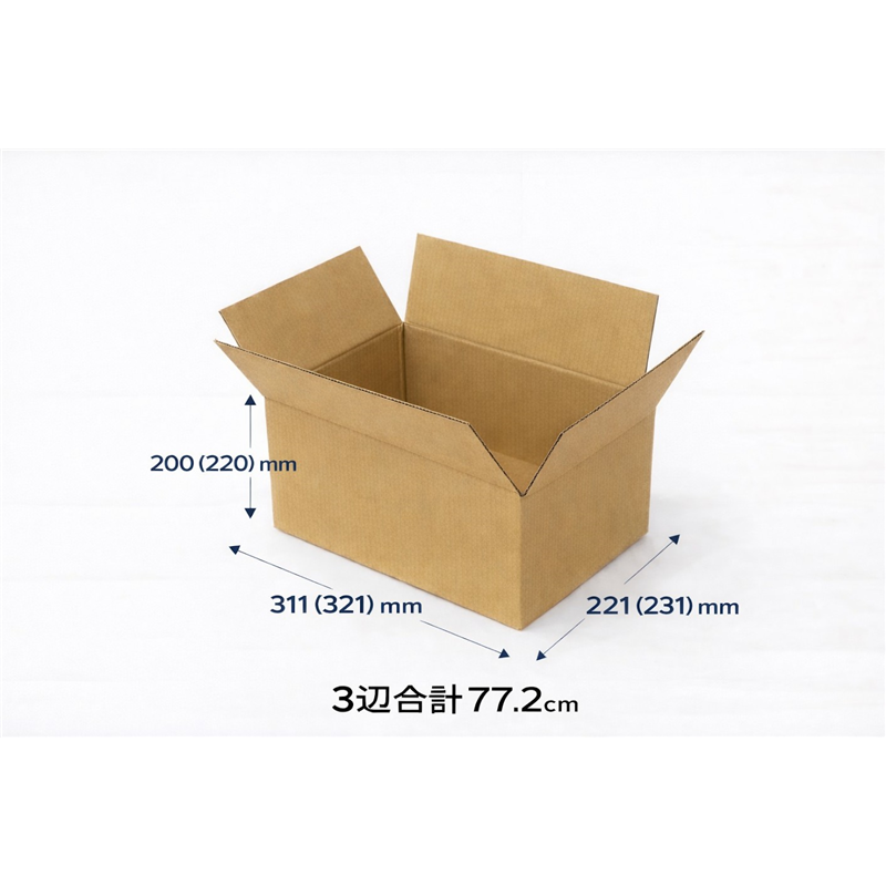 無地ダンボール  SAK NO.1-2 1枚（ご注文単位10枚)【直送品】