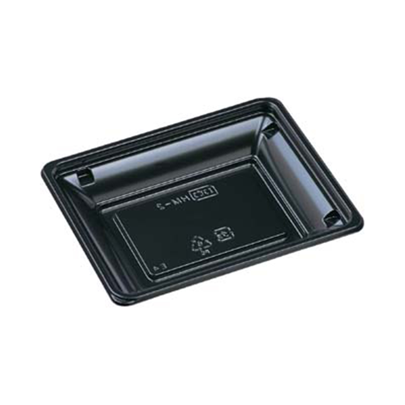 エフピコ 生春巻き容器 本体 HM-2(V) 黒 50枚/袋(ご注文単位1袋)【直送品】