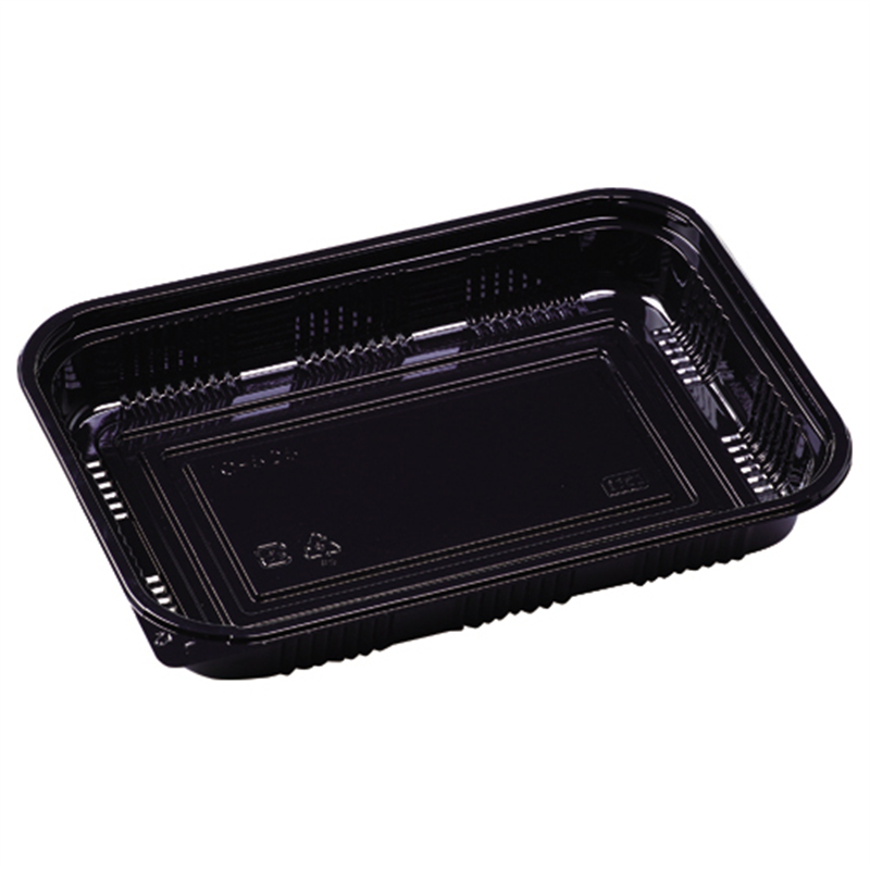 エフピコ 寿司容器 本体 MSD-IC-525 黒 50枚/袋(ご注文単位1袋)【直送品】
