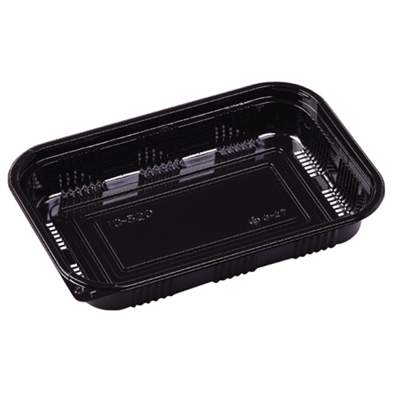 エフピコ 寿司容器 本体 MSD-IC-520 黒 50枚/袋(ご注文単位1袋)【直送品】