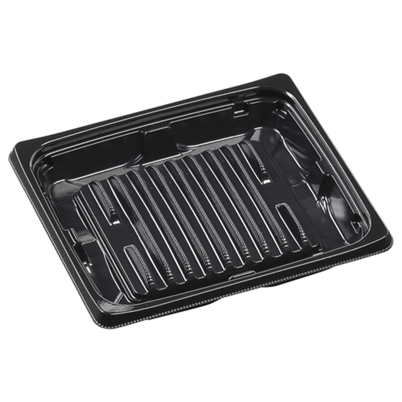 エフピコ 弁当容器 MSDプレイン 本体 15-13AG 黒 50枚/袋（ご注文単位1袋）【直送品】