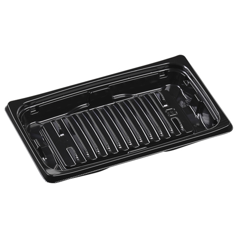 エフピコ 弁当容器 MSDプレイン 本体 18-11AG 黒 50枚/袋（ご注文単位1袋）【直送品】