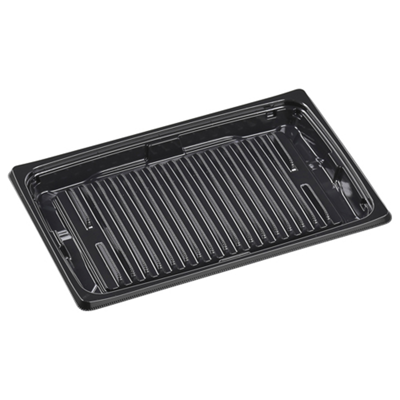 エフピコ 弁当容器 MSDプレイン 本体 24-16AG 黒 50枚/袋（ご注文単位1袋）【直送品】