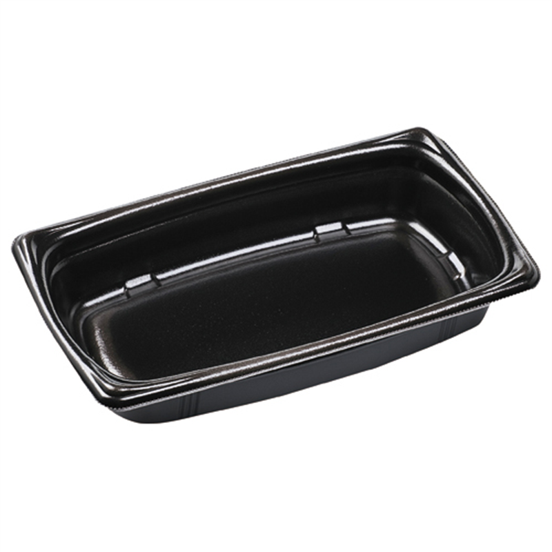 エフピコ 惣菜容器 MFP角デリ 本体 25-15（50） 黒W 25枚/袋（ご注文単位1袋）【直送品】
