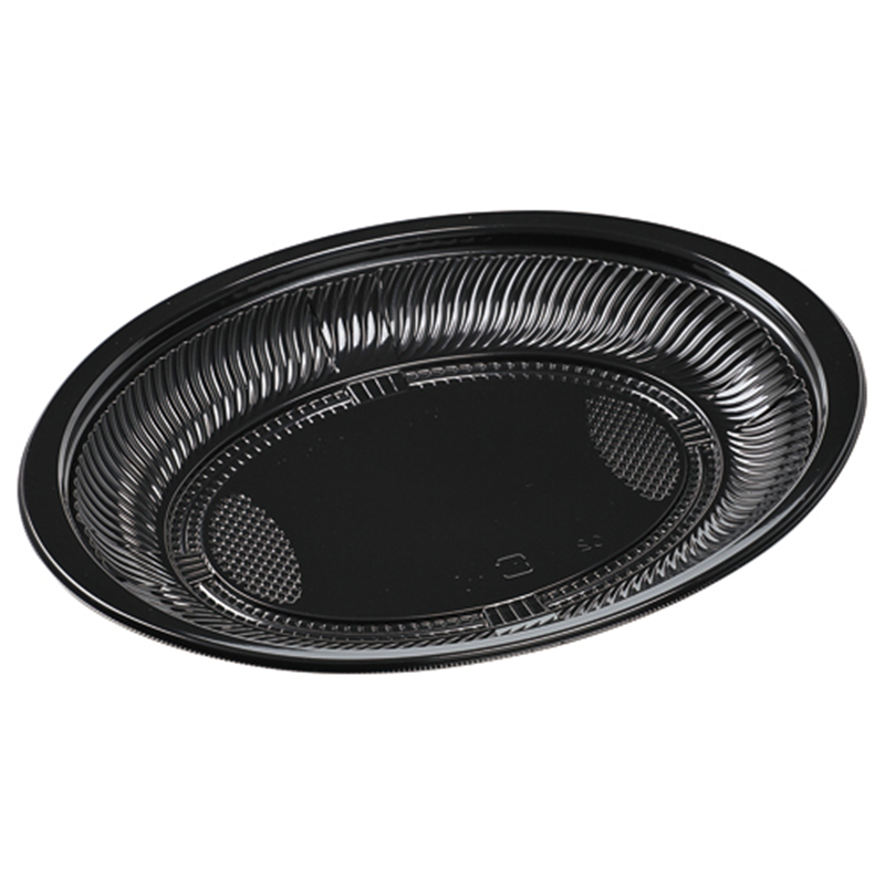エフピコ プレート容器 MSD-ランチ 本体 74 黒 50枚/袋（ご注文単位1袋）【直送品】