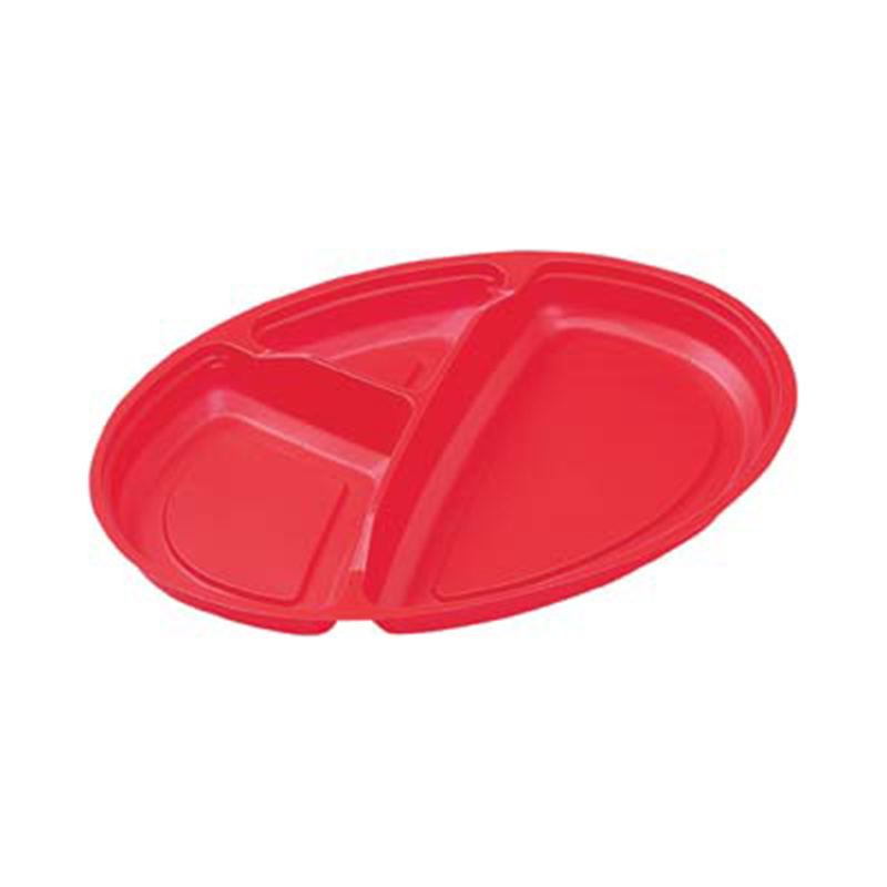 エフピコ 弁当容器 内装（中皿） SU-小判23-N1SD 赤 50枚/袋（ご注文単位1袋）【直送品】