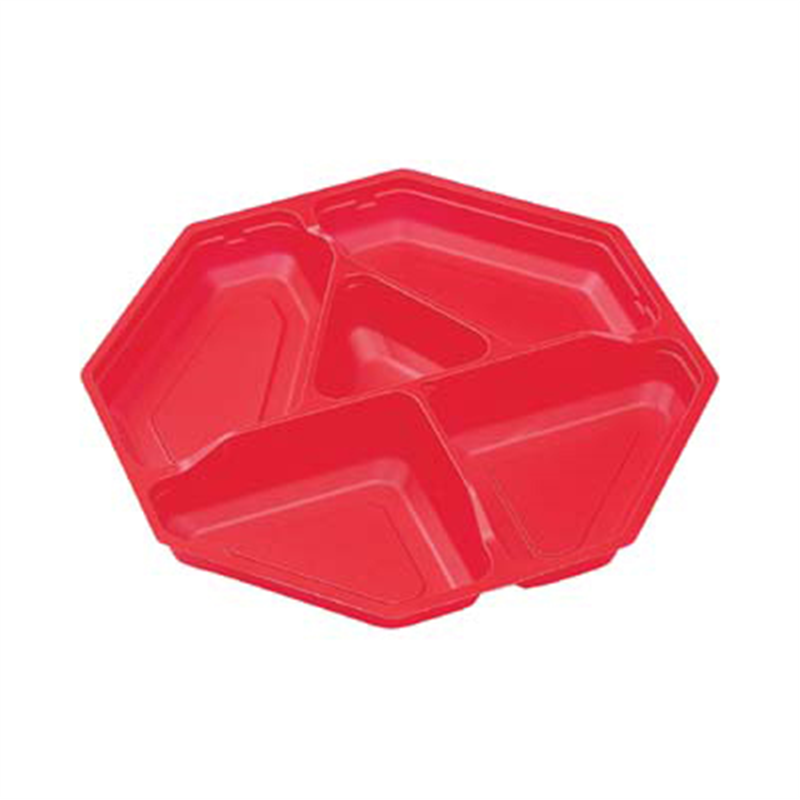 エフピコ 弁当容器 内装（中皿） SU-八角20-N3SD 赤 50枚/袋（ご注文単位1袋）【直送品】