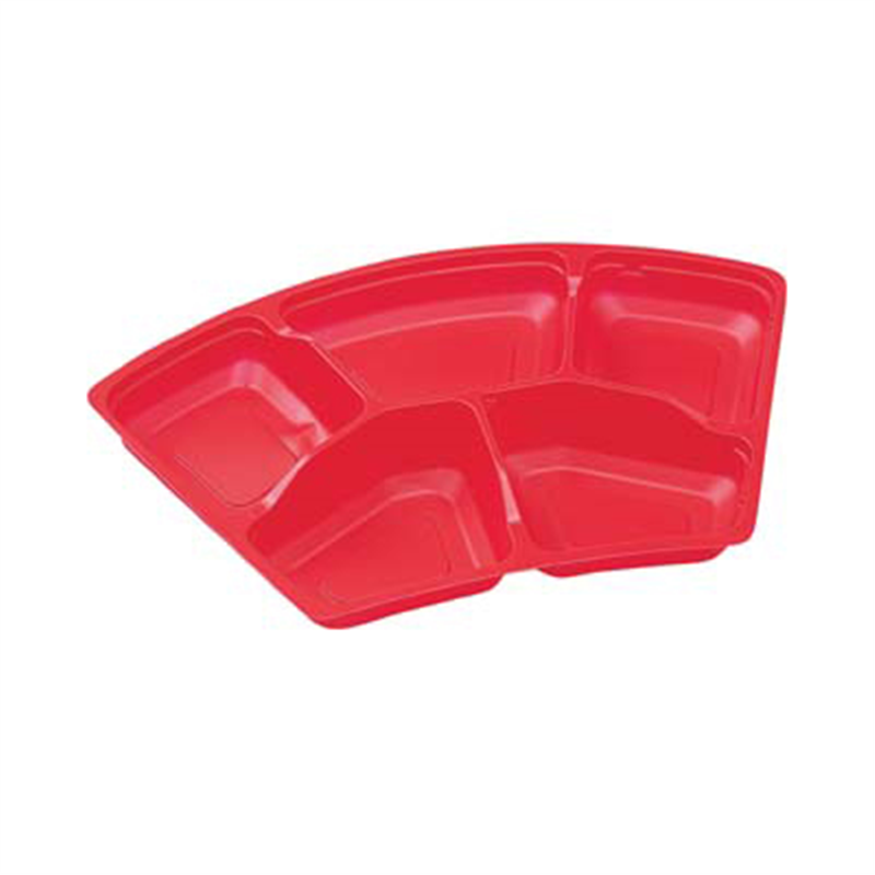 エフピコ 弁当容器 内装（中皿） SU-扇25-N1SD 赤 50枚/袋（ご注文単位1袋）【直送品】
