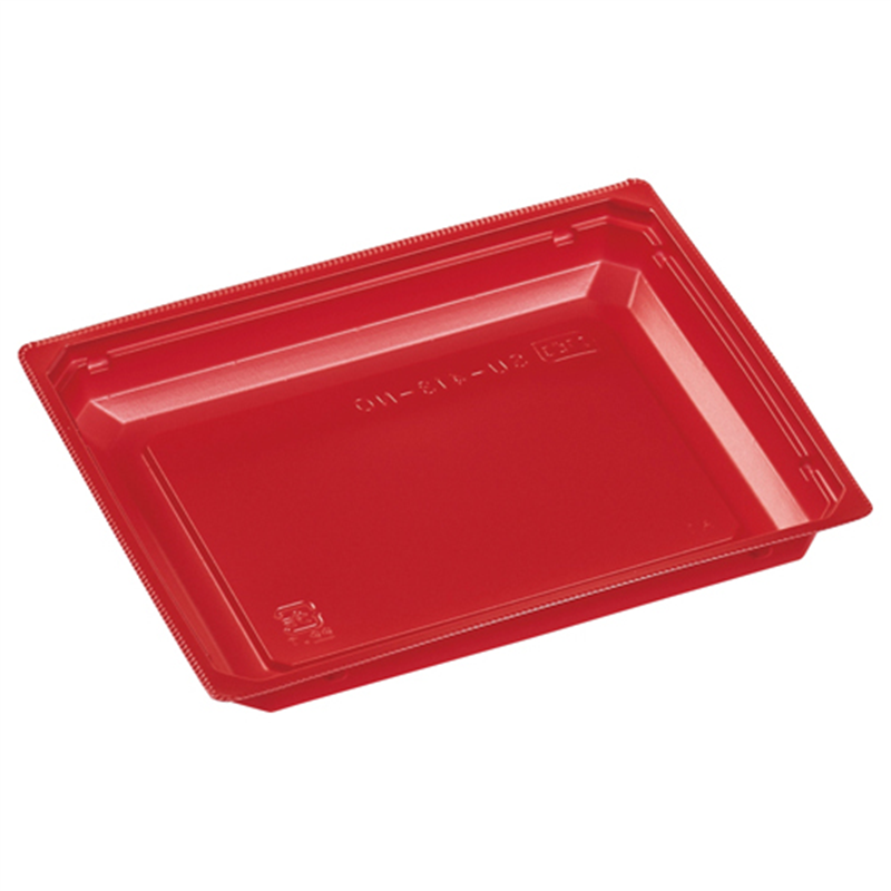エフピコ 弁当容器 内装（中皿） SU-413-N0 赤 50枚/袋（ご注文単位1袋）【直送品】