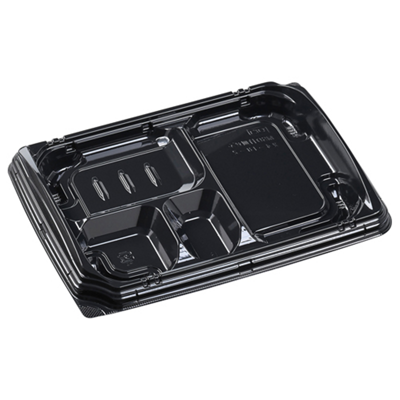 エフピコ 弁当容器 MSD竹皿膳 本体 24-18-2 黒 50枚/袋（ご注文単位1袋）【直送品】