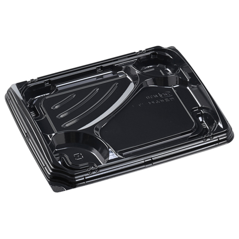 エフピコ 弁当容器 MSD竹皿膳 本体 24-19-1 黒 50枚/袋（ご注文単位1袋）【直送品】