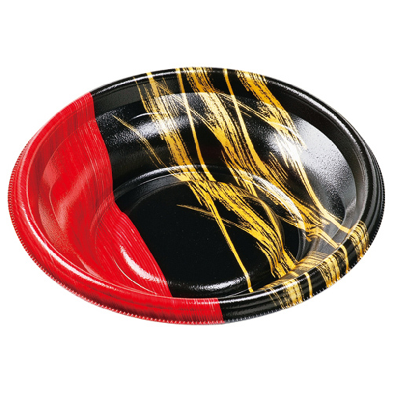 エフピコ 丼容器 MFP-丸丼 本体 19（V1） 金彩赤黒 50枚/袋（ご注文単位1袋）【直送品】