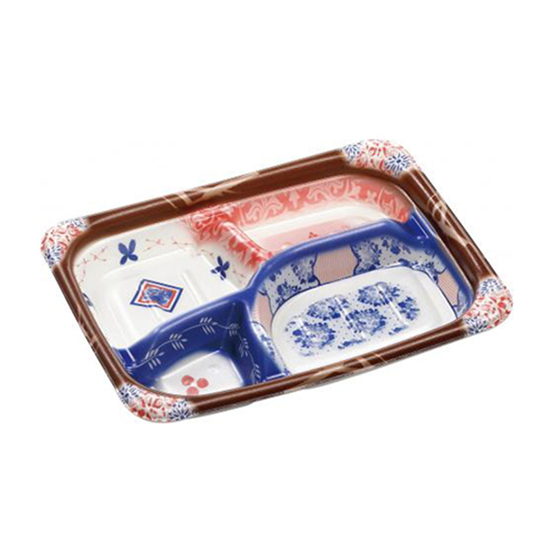 エフピコ 給食容器 HT 宅BEN-M20-15 花陶器-青 50枚/袋（ご注文単位1袋）【直送品】