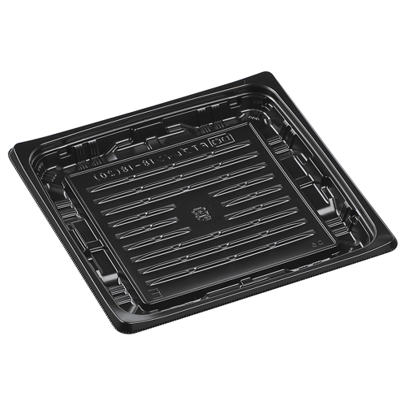 エフピコ 惣菜容器 FTプレイン 本体 18-18（20） 黒 50枚/袋（ご注文単位1袋）【直送品】