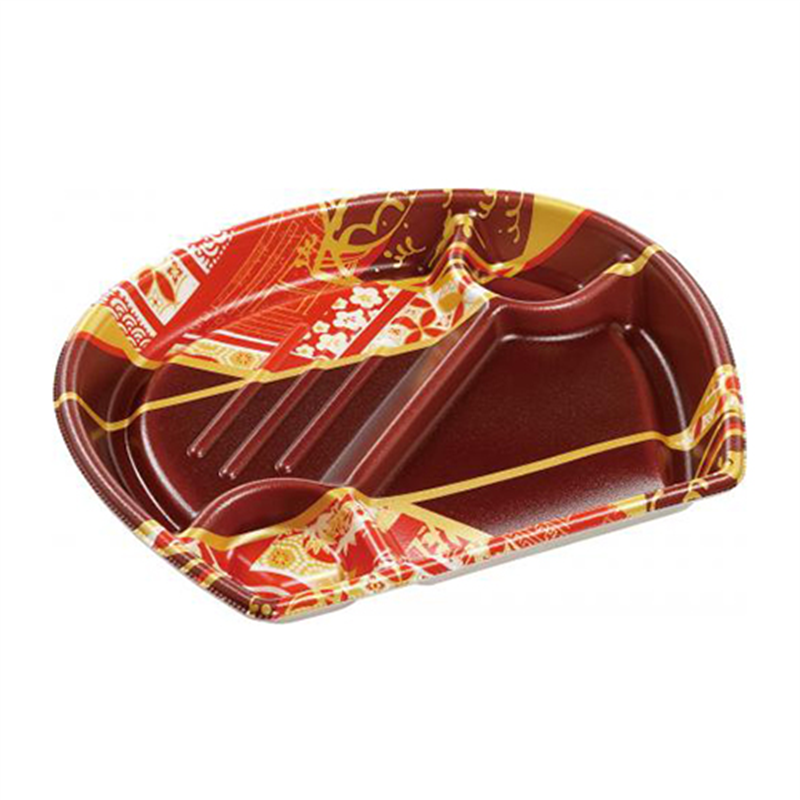 エフピコ 弁当容器 MFP月見膳 本体 24-20-1 月うたげ赤 50枚/袋（ご注文単位1袋）【直送品】