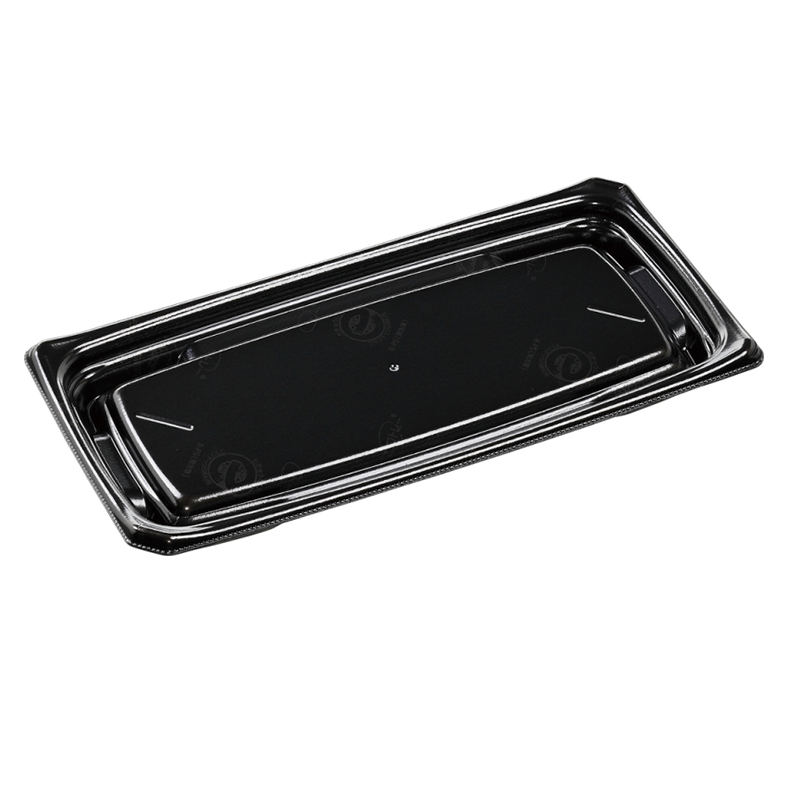 エフピコ 寿司容器 Uステージ 本体 2-6 エコ黒 50枚/袋（ご注文単位1袋）【直送品】