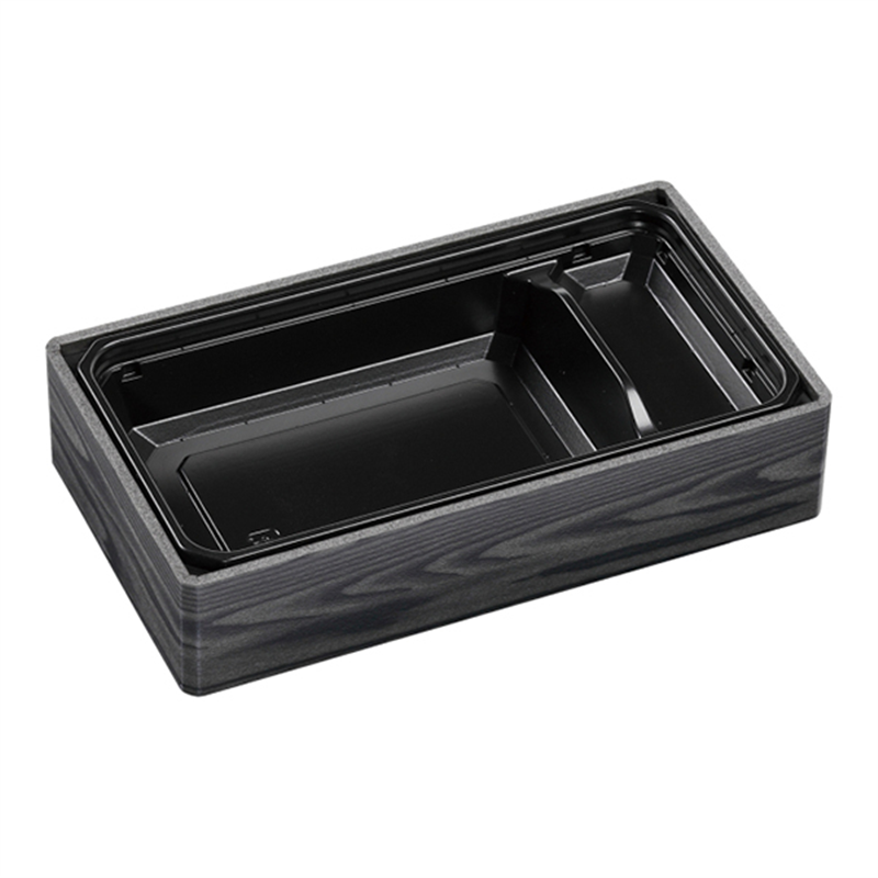 エフピコ 折箱弁当容器 WCU 本体 21-12-1（44） 焼板目黒 15個/袋（ご注文単位1袋）【直送品】