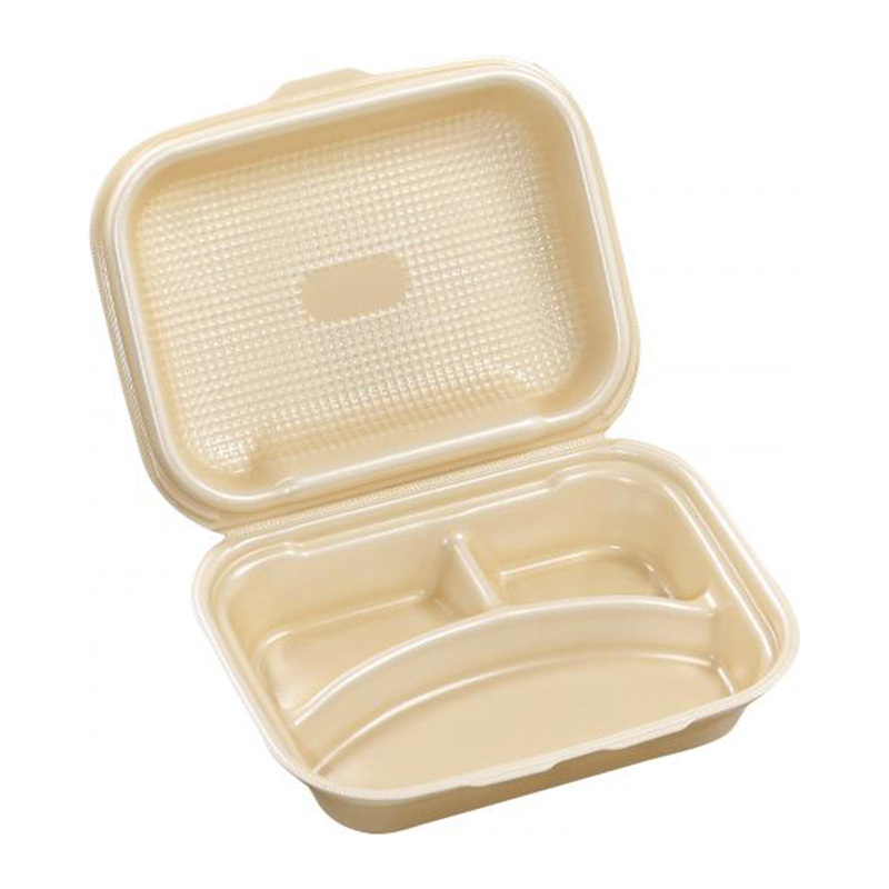エフピコ 折蓋弁当容器 DLVボーノ 23-18-1 ベージュ 30枚/袋（ご注文単位1袋）【直送品】