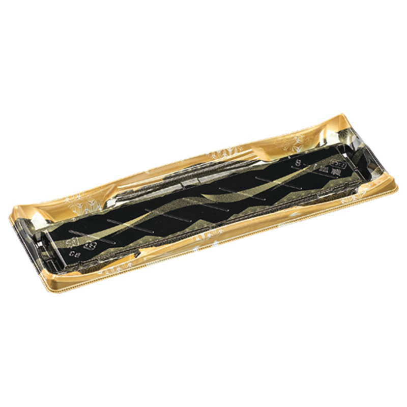 エフピコ 寿司容器 輝皿 本体 1-8 山瀬金 50枚/袋（ご注文単位1袋）【直送品】