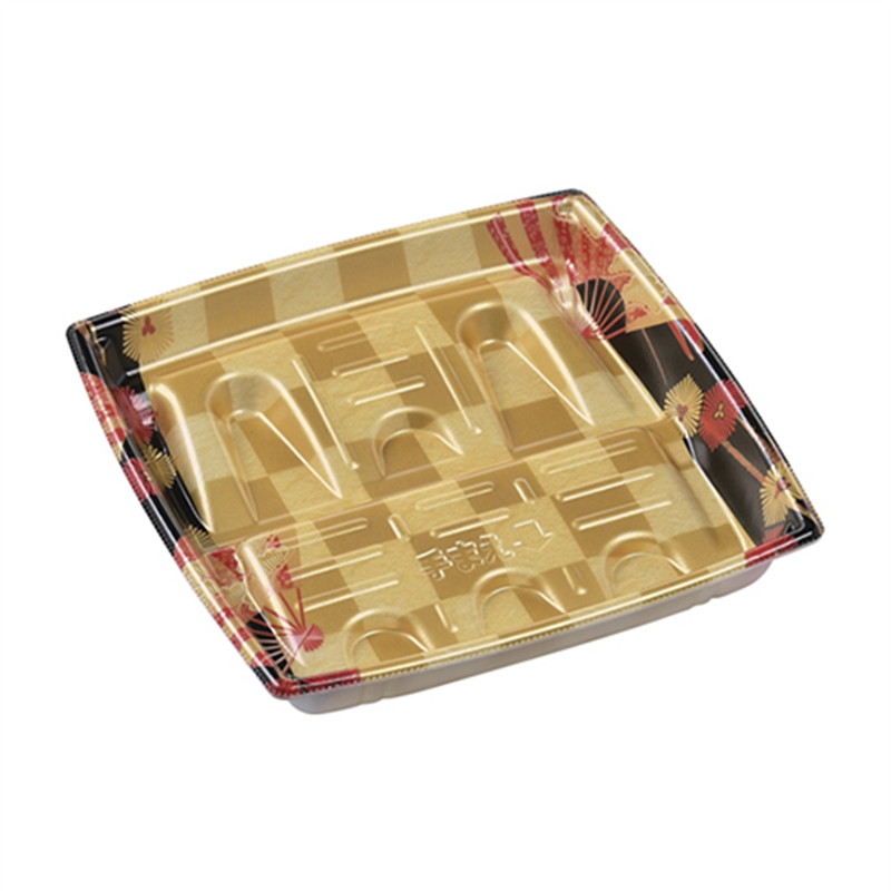エフピコ 精肉容器 角盛鉢D 本体 20-20（30） 扇市松金 50枚/袋（ご注文単位1袋）【直送品】