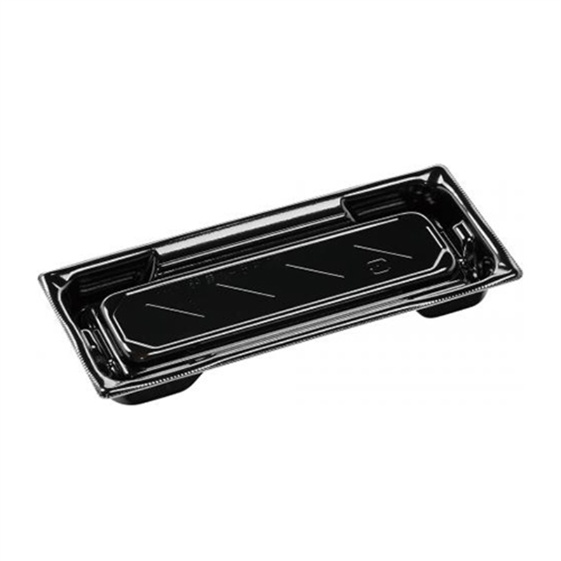 エフピコ 寿司容器 鈴音 本体 1-5PT 黒W 50枚/袋（ご注文単位1袋）【直送品】