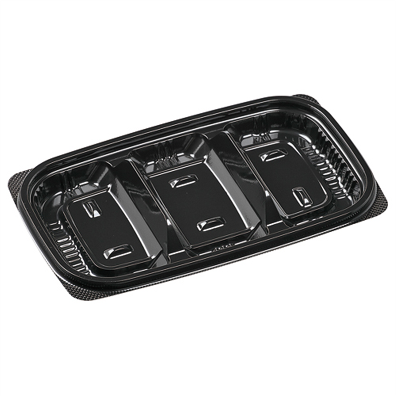 エフピコ 惣菜容器 MSD惣菜 本体 18-11（17）-3 黒 50枚/袋（ご注文単位1袋）【直送品】