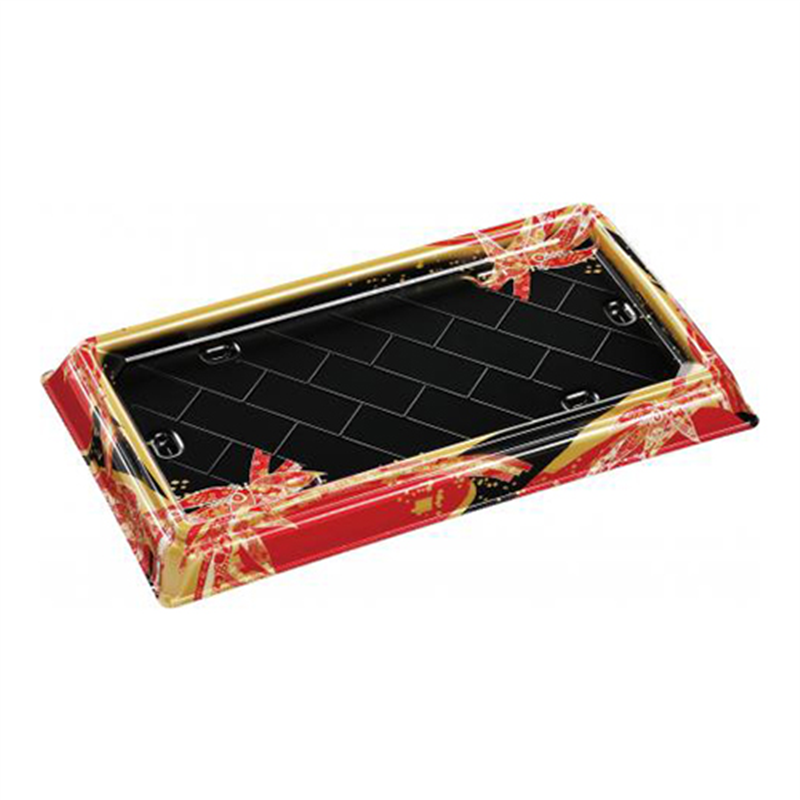 エフピコ 寿司桶容器 祝賀桶 本体 35-19 24貫PT おり姫赤 10枚/袋（ご注文単位1袋）【直送品】