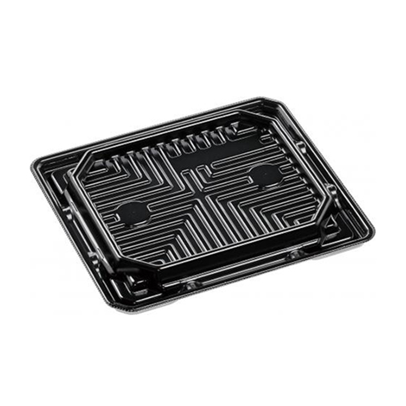 エフピコ 刺身容器 涼角 本体 20-17 黒 50枚/袋（ご注文単位1袋）【直送品】