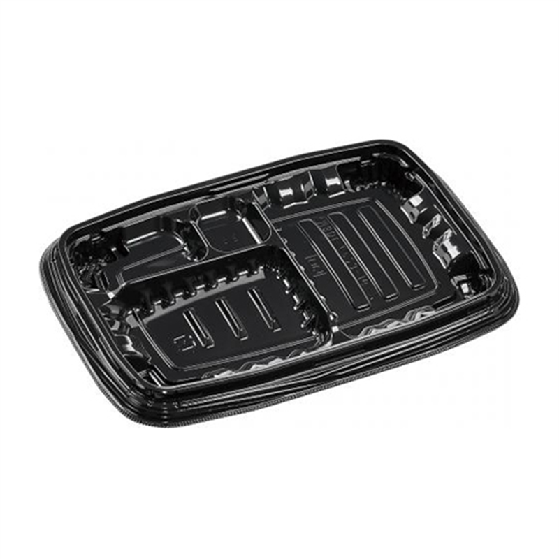 エフピコ 弁当容器 MSDレイア 本体 23-16-2 黒 50枚/袋（ご注文単位1袋）【直送品】