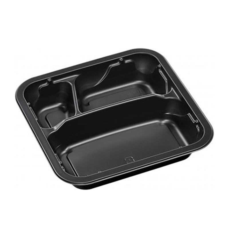 エフピコ 冷凍対応弁当容器 FT-TS 18-18-1（35） 耐寒黒 50枚/袋（ご注文単位1袋）【直送品】