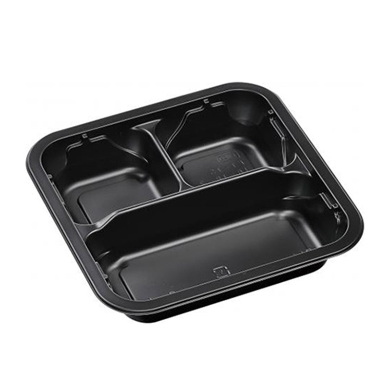 エフピコ 冷凍対応弁当容器 FT-TS 18-18-2（35） 耐寒黒 50枚/袋（ご注文単位1袋）【直送品】