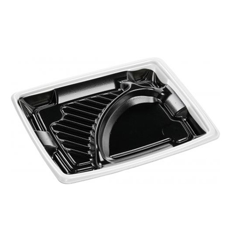 エフピコ 弁当容器 MFPアリオン 本体 23-19-1 白フチ黒N 50枚/袋（ご注文単位1袋）【直送品】
