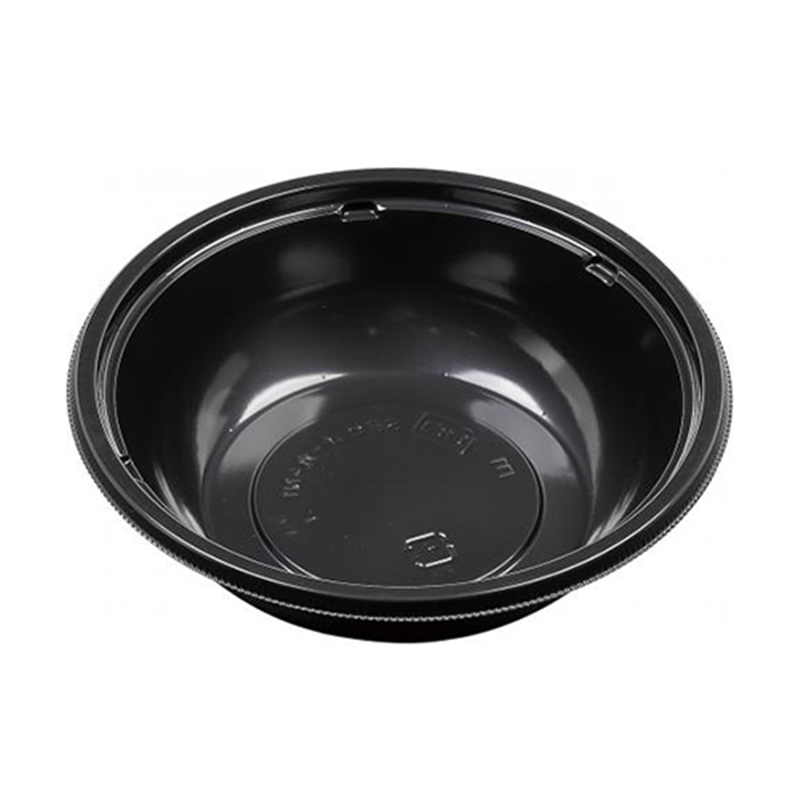 エフピコ 麺セット容器 内装 SBセット-丸-N1 V 黒 50枚/袋（ご注文単位1袋）【直送品】