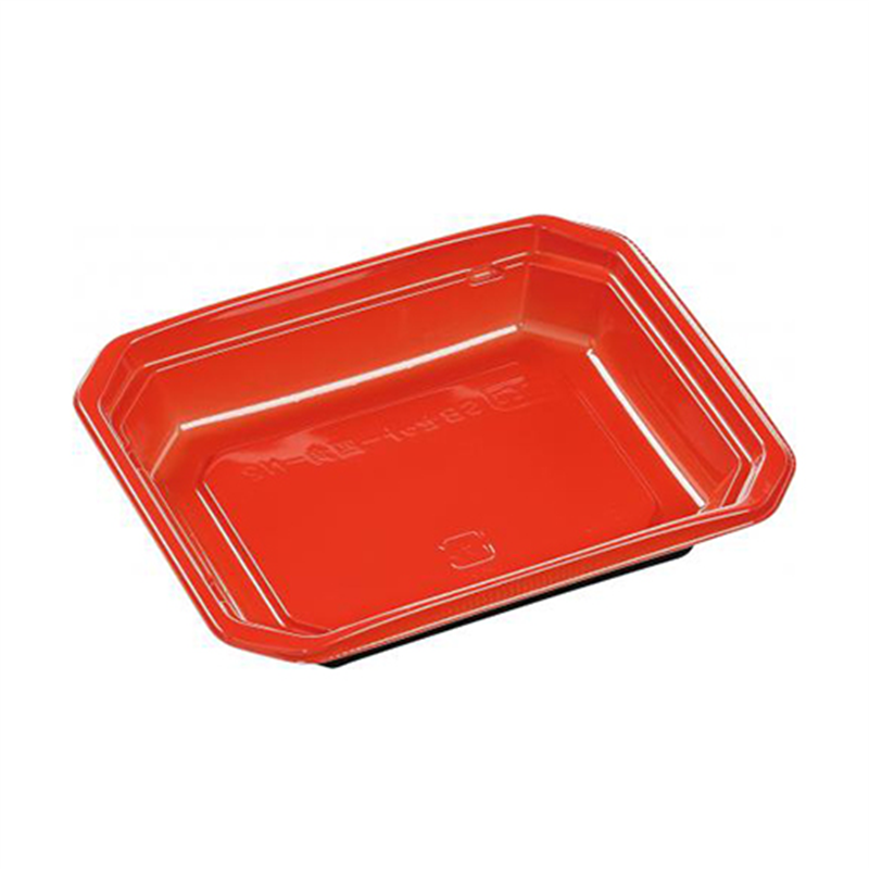 エフピコ 麺セット容器 内装 SBセット-四角-N2 V 赤 50枚/袋（ご注文単位1袋）【直送品】