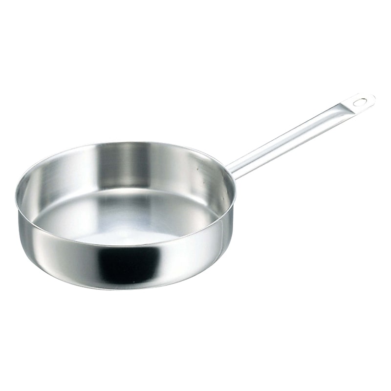 デバイヤー イノックス 三重底 浅型片手鍋(蓋無)3467-24 1個(ご注文単位1個)【直送品】