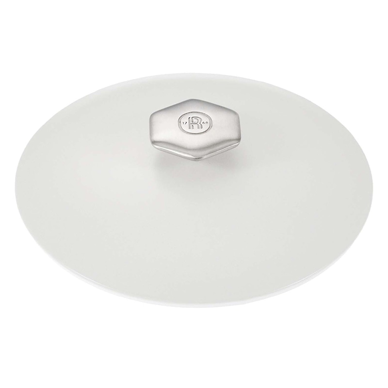 レヴォル レヴォリューション2 ラウンドココット サテンホワイト蓋 26cm 649856 1個(ご注文単位1個)【直送品】